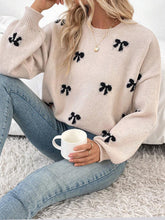 Load image into Gallery viewer, Winter Bowknot Casual Pullover Sweater | NCS
