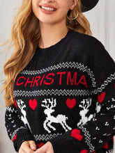 Load image into Gallery viewer, Cozy Reindeer Jacquard Christmas Ugly Sweater | NCS
