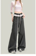Load image into Gallery viewer, Women’s Vintage Lace Panel Casual Pants
