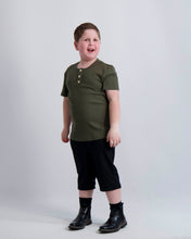 Load image into Gallery viewer, Forest Ribbed Button Top
