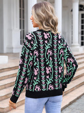 Load image into Gallery viewer, Vine Flower Jacquard Fashion Knit Sweater | NCS

