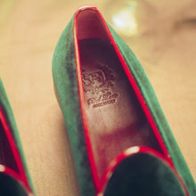Load image into Gallery viewer, Women's Dark Green Velvet Milano Loafer
