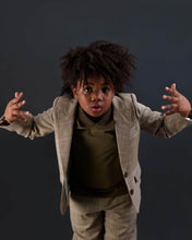 Load image into Gallery viewer, Camel Windowpane Dress Blazer
