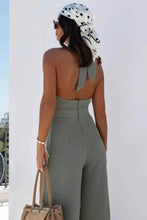 Load image into Gallery viewer, Halter Neck Wide Leg : With Keyhole Detail Jumpsuit
