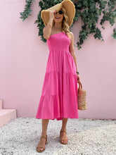 Load image into Gallery viewer, Smocked Single Shoulder Sleeveless Dress Stylish &amp; Comfortable Summer Long Dress Lightweight Dress
