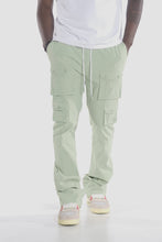 Load image into Gallery viewer, M1633 Colton 34” Stack Nylon/Spandex  Sweat Pants - Light Olive

