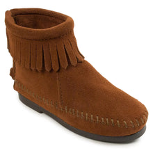 Load image into Gallery viewer, Minnetonka Back Zipper Hardsole Boot - Children's Boot
