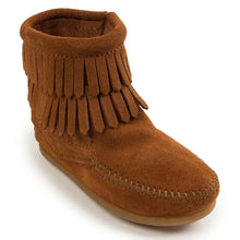 Load image into Gallery viewer, Minnetonka Double Fringe Side Zip - Children&#39;s Boot
