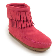 Load image into Gallery viewer, Minnetonka Double Fringe Side Zip - Children&#39;s Boot

