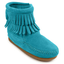 Load image into Gallery viewer, Minnetonka Double Fringe Side Zip - Children&#39;s Boot
