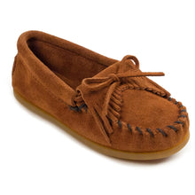 Load image into Gallery viewer, Minnetonka Kilty Hardsole Suede - Children's Moccasin
