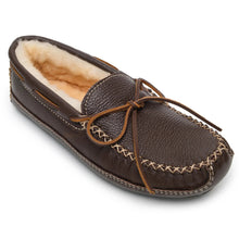 Load image into Gallery viewer, Minnetonka Sheepskin Moose Slipper - Mens Slippers
