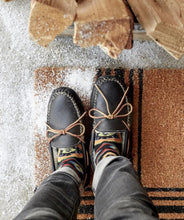 Load image into Gallery viewer, Minnetonka Sheepskin Moose Slipper - Mens Slippers
