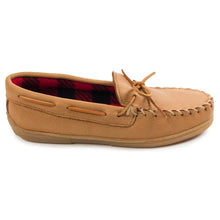 Load image into Gallery viewer, Minnetonka Moosehide Fleece Moc - Mens Slipper
