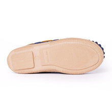 Load image into Gallery viewer, Minnetonka Pile Lined Hardsole Suede (Navy Shark) - Children's Slipper
