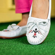 Load image into Gallery viewer, Minnetonka Thunderbird Animikii Hardsole Leather - Womens Moccasin
