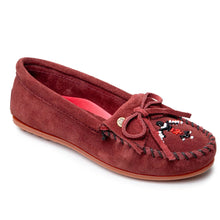 Load image into Gallery viewer, Minnetonka Thunderbird Animikii Hardsole Suede - Womens Moccasin
