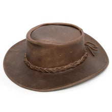 Load image into Gallery viewer, Minnetonka "Fold Up" Hat - Leather Australian Hat
