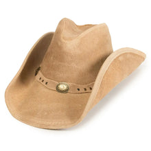 Load image into Gallery viewer, Minnetonka Silverton Dude - Leather Cowboy Hat
