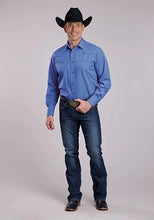 Load image into Gallery viewer, Roper 2925 Solid Broadcloth (Blue) - Men's Western Shirt
