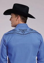 Load image into Gallery viewer, Roper 2925 Solid Broadcloth (Blue) - Men's Western Shirt
