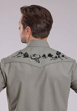 Load image into Gallery viewer, Roper 2475 Solid (Grey) - Men's Western Shirt
