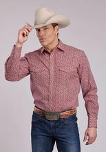 Load image into Gallery viewer, Roper 2896 Floral Print (Red) - Men's Western Shirt
