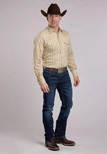 Load image into Gallery viewer, Roper 2661 Wallpaper Floral (Tan) - Men's Western Shirt
