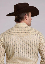Load image into Gallery viewer, Roper 2661 Wallpaper Floral (Tan) - Men's Western Shirt
