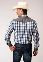 Load image into Gallery viewer, Roper 01018 Royal Plaid (Blue) - Men's Western Shirt
