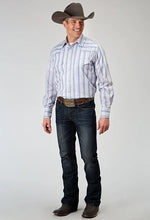 Load image into Gallery viewer, Roper 1966 Stripe (White) - Men's Western Shirt
