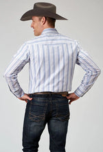 Load image into Gallery viewer, Roper 1966 Stripe (White) - Men's Western Shirt
