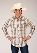 Load image into Gallery viewer, Roper 01633 Large Plaid (Brown) - Men's Western Shirt
