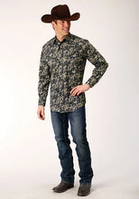 Load image into Gallery viewer, Roper 1720 Vintage Floral (Black) - Men's Western Shirt
