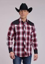 Load image into Gallery viewer, Roper 2901 Retro Contrast (Red) - Men's Western Shirt
