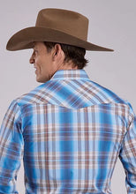 Load image into Gallery viewer, Roper 2898 Woven Plaid (Blue) - Men's Western Shirt
