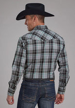 Load image into Gallery viewer, Roper 2105 Plaid Yokes (Grey) - Men's Western Shirt
