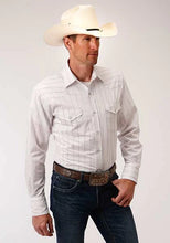 Load image into Gallery viewer, Roper 00248 Red Stripes (White) - Men's Western Shirt

