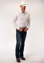 Load image into Gallery viewer, Roper 00248 Red Stripes (White) - Men's Western Shirt
