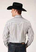 Load image into Gallery viewer, Roper Stormy Stripes (Grey) - Men's Western Shirt
