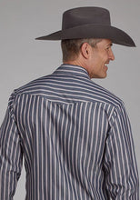 Load image into Gallery viewer, Roper 2113 Stripe (Black) - Men's Western Shirt
