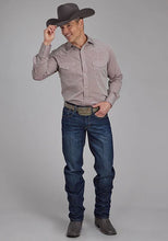 Load image into Gallery viewer, Roper 2112 Tone On Tone (Red) - Men's Western Shirt
