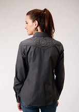 Load image into Gallery viewer, Roper 1902 Broadcloth (Grey) - Women's Western Shirt
