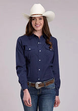 Load image into Gallery viewer, Roper 2895 Diamond Dots (Navy) - Women's Western Shirt
