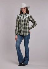 Load image into Gallery viewer, Roper 3276 Plaid (Black/White) - Women's Western Shirt
