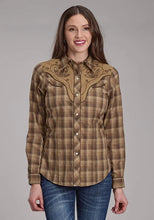 Load image into Gallery viewer, Roper 2129 Ombre Plaid (Brown) - Women's Western Shirt
