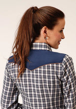 Load image into Gallery viewer, Roper 1709 Small Plaid (Blue) - Women's Western Shirt
