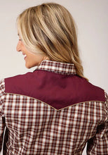Load image into Gallery viewer, Roper 1207 Small Scale Plaid (Wine) - Women's Western Shirt
