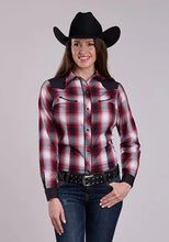 Load image into Gallery viewer, Roper 2901 Black Plaid (Red) - Women's Western Shirt
