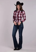 Load image into Gallery viewer, Roper 2901 Black Plaid (Red) - Women's Western Shirt
